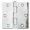 Global Door Controls 3.5 in. x 3.5 in. Bright Chrome Plain Bearing Steel Hinge (Set of 2) 2 Global Door Controls 3.5 in. x 3.5 in. Bright Chrome Plain Bearing Steel Hinge (Set of 2) -Global Door Controls Shop global door controls door hinges cp3535 26 64 1000