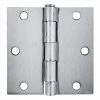 Global Door Controls 3.5 in. x 3.5 in. Brushed Chrome Plain Bearing Steel Hinge (Set of 2) -Global Door Controls Shop global door controls door hinges cp3535 26d 64 1000