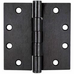 Global Door Controls 4.5 in. x 4.5 in. Oil Rubbed Bronze Plain Bearing Steel Hinge (Set of 3)