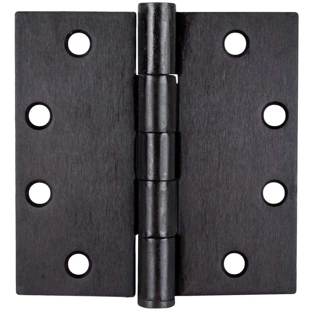 Global Door Controls 4.5 in. x 4.5 in. Oil Rubbed Bronze Plain Bearing Steel Hinge (Set of 3) 3 Global Door Controls 4.5 in. x 4.5 in. Oil Rubbed Bronze Plain Bearing Steel Hinge (Set of 3)
