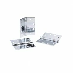 Global Door Controls 4.5 in. x 4.5 in. Bright Chrome Ball Bearing Hinge (Set of 3) -Global Door Controls Shop global door controls door hinges cp4545bb 26 3 4f 1000