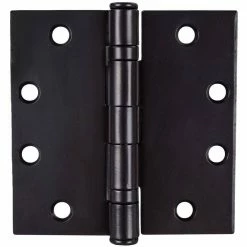 Global Door Controls 4.5 in. x 4.5 in. Oil-Rubbed Bronze Ball Bearing Hinge (Set of 3)