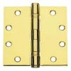 Global Door Controls 4.5 in. x 4.5 in. Bright Brass Ball Bearing Hinge (Set of 3) -Global Door Controls Shop global door controls door hinges cp4545bb us3 3 64 1000