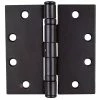 Global Door Controls 4.5 in. x 4.5 in. Oil-Rubbed Bronze Ball Bearing Non-Removable Pin Steel Hinge (Set of 3) -Global Door Controls Shop global door controls door hinges cp4545bbnrp 10b 3 64 1000