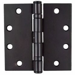 Global Door Controls 4.5 in. x 4.5 in. Oil-Rubbed Bronze Ball Bearing Non-Removable Pin Steel Hinge (Set of 3)