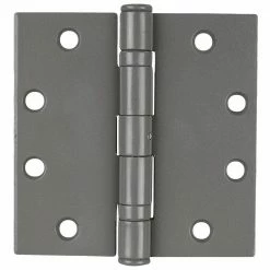 Global Door Controls 4.5 in. x 4.5 in. US Prime Ball Bearing Non-Removable Pin Steel Hinge (Set of 3)