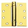 Global Door Controls 4.5 in. x 4.5 in. Bright Brass Steel Spring Hinge (Set of 3) -Global Door Controls Shop global door controls door hinges cps4545 us3 3 64 1000