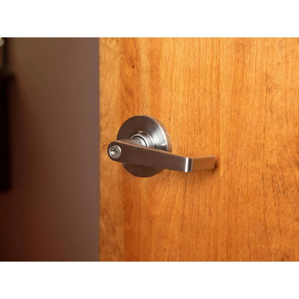 Global Door Controls GLC Series Brushed Chrome Grade 3 Commercial/Residential Storeroom Door Handle with Lock 8 Global Door Controls GLC Series Brushed Chrome Grade 3 Commercial/Residential Storeroom Door Handle with Lock - Image 6