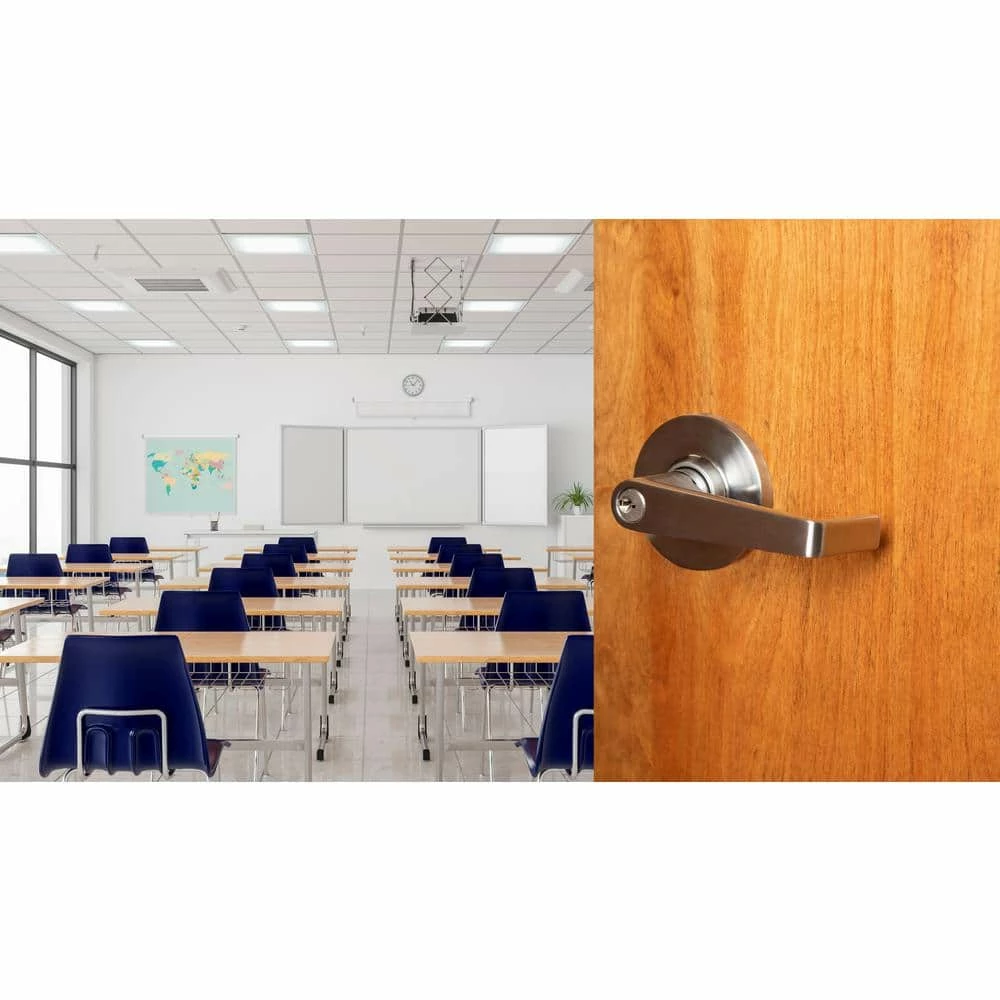 Global Door Controls GLC Series Brushed Chrome Grade 3 Commercial/Residential Storeroom Door Handle with Lock 10 Global Door Controls GLC Series Brushed Chrome Grade 3 Commercial/Residential Storeroom Door Handle with Lock - Image 8