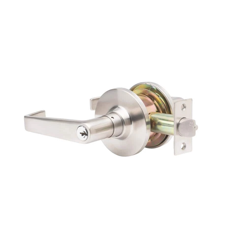 Global Door Controls GLC Series Brushed Chrome Grade 3 Commercial/Residential Storeroom Door Handle with Lock 6 Global Door Controls GLC Series Brushed Chrome Grade 3 Commercial/Residential Storeroom Door Handle with Lock - Image 4