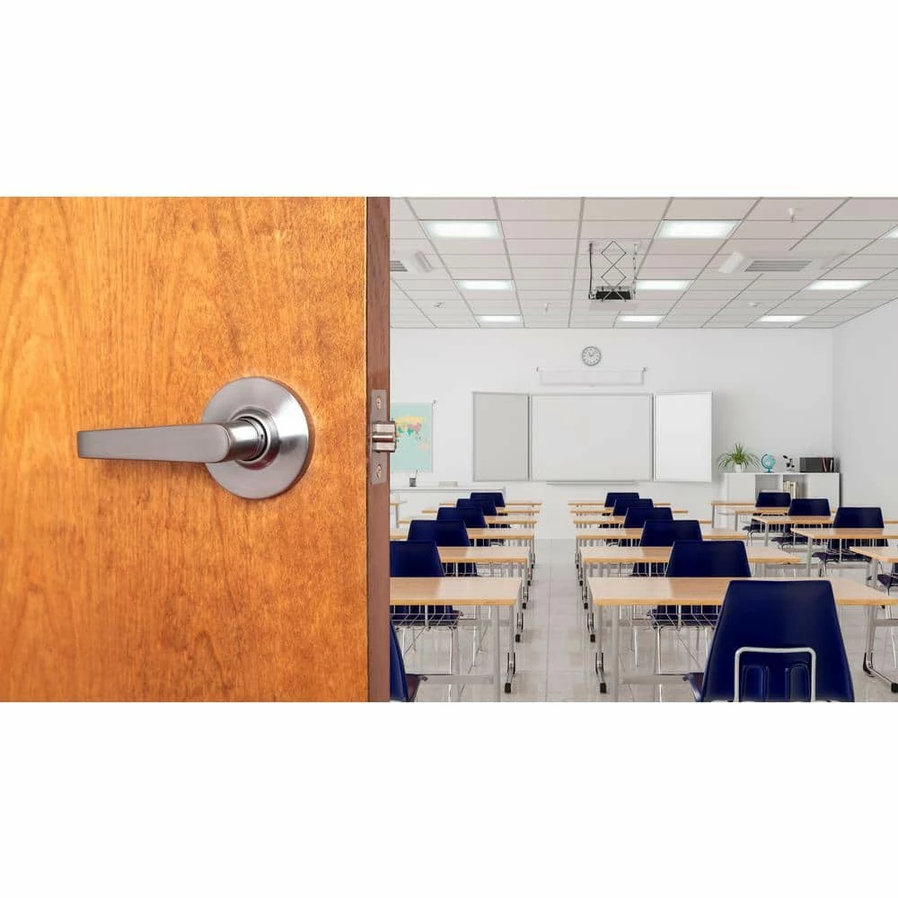 Global Door Controls GLC Series Brushed Chrome Grade 3 Commercial/Residential Storeroom Door Handle with Lock 4 Global Door Controls GLC Series Brushed Chrome Grade 3 Commercial/Residential Storeroom Door Handle with Lock - Image 2