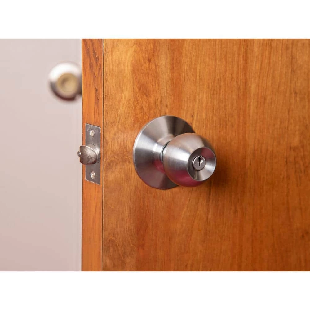 Global Door Controls GLC Series Brushed Chrome Grade 3 Commercial/Residential Entry Door Knob with Lock 8 Global Door Controls GLC Series Brushed Chrome Grade 3 Commercial/Residential Entry Door Knob with Lock - Image 6