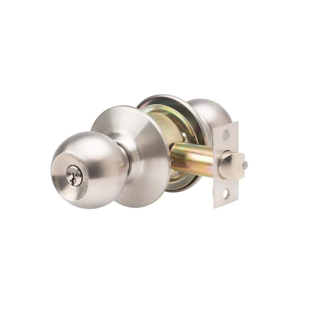 Global Door Controls GLC Series Brushed Chrome Grade 3 Commercial/Residential Entry Door Knob with Lock 3 Global Door Controls GLC Series Brushed Chrome Grade 3 Commercial/Residential Entry Door Knob with Lock