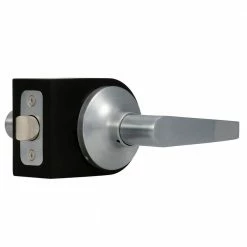 Global Door Controls Franklin Collection Modern Brushed Chrome Passage Hall/Closet Door Handle