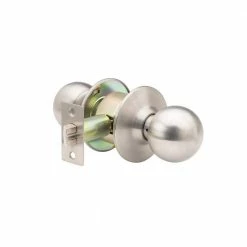 Global Door Controls GLC Series Brushed Chrome Grade 3 Commercial/Residential Passage Door Knob