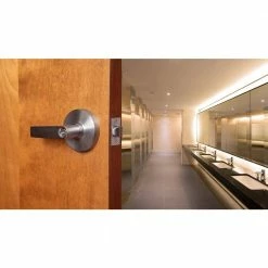 Global Door Controls Eiffel Series Standard Duty Brushed Chrome Commercial Cylindrical Privacy Bed/Bath Door Handle with Lock and Clutch -Global Door Controls Shop global door controls privacy door handles gal 1140l 626 m fa 1000