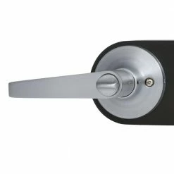 Global Door Controls Franklin Collection Modern Brushed Chrome Privacy Bed/Bath Door Handle with Lock -Global Door Controls Shop global door controls privacy door handles gls40sfra 626 40 1000