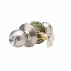 Global Door Controls GLC Series Brushed Chrome Grade 3 Commercial/Residential Privacy Door Knob with Lock -Global Door Controls Shop global door controls privacy door knobs glc 5140b 626 c3 1000