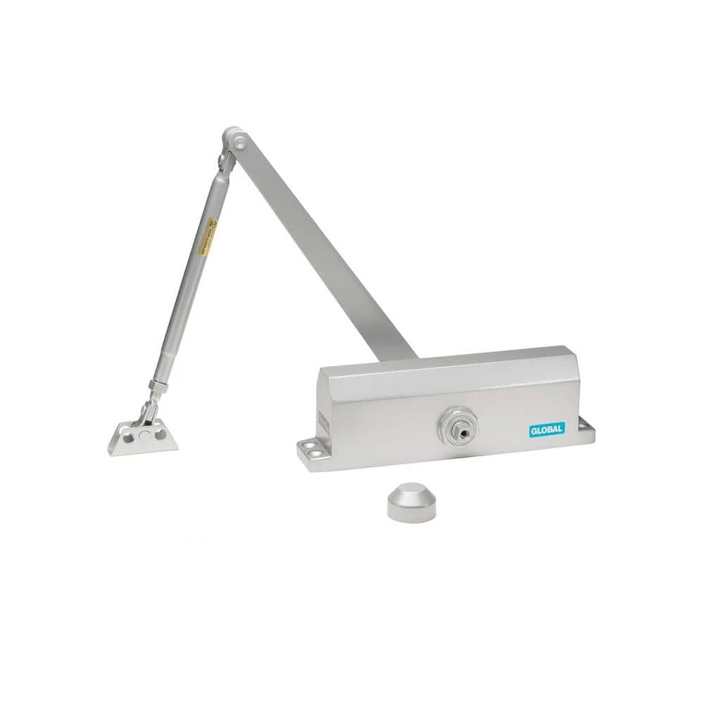 Global Door Controls Commercial Door Closer in Aluminum - Size 2 3 Global Door Controls Commercial Door Closer in Aluminum - Size 2