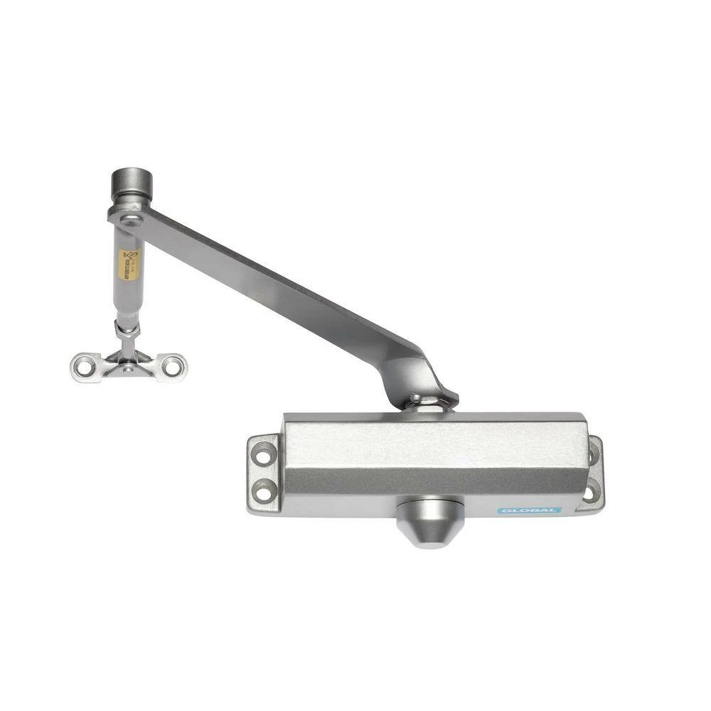 Global Door Controls Residential/Light Duty Commercial Door Closer with Parallel Arm Bracket in Aluminum - Size 2 4 Global Door Controls Residential/Light Duty Commercial Door Closer with Parallel Arm Bracket in Aluminum - Size 2 - Image 2