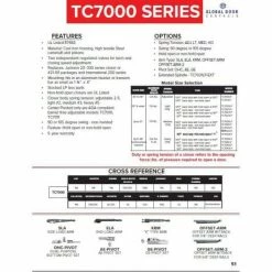 Global Door Controls Duronotic Overhead Concealed Heavy-Duty Door Closer with 105-Degree Swing Radius and Hold Open Arm -Global Door Controls Shop metallics global door controls door closers tc7040lp d4 1000
