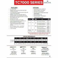 Global Door Controls Duronotic Overhead Concealed Heavy-Duty Door Closer with 90-Degree Swing Radius -Global Door Controls Shop metallics global door controls door closers tc7043lp d4 1000