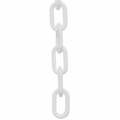 Mr. Chain 1 in. (#4 mm to 25 mm) x 100 ft. Plastic Chain in White