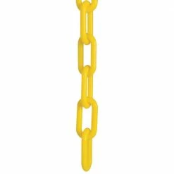 Mr. Chain 1 in. (#4, 25 mm) x 50 ft. Plastic Chain in Yellow