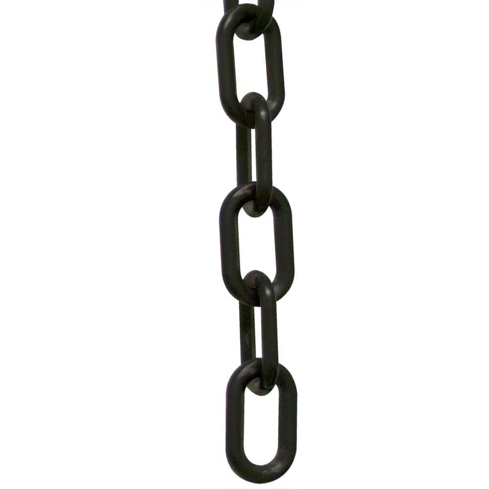 Mr. Chain 1 in. (#4, 25 mm) x 50 ft. Plastic Chain in Black 3 Mr. Chain 1 in. (#4, 25 mm) x 50 ft. Plastic Chain in Black