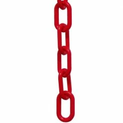 Mr. Chain 1 in. (#4, 25 mm) x 50 ft. Plastic Chain in Red