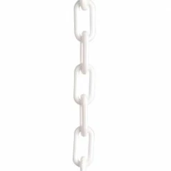 Mr. Chain 1.5 in. (#6, 38 mm) x 50 ft. White Plastic Chain