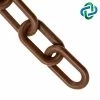 Mr. Chain 1.5 in. (#6,38 mm) x 100 ft. Brown Plastic Barrier Chain -Global Door Controls Shop mr chain chain 30010 100 64 1000