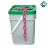 Mr. Chain 1.5 in. (#6,38 mm) x 300 ft. Safety Pink Plastic Barrier Chain in a Pail -Global Door Controls Shop mr chain chain 30025 p 64 1000