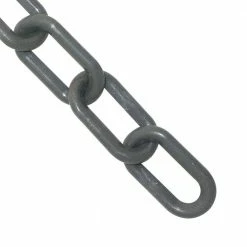 Mr. Chain 1.5 in. (#6,38mm) x 300 ft. Slate Gray Plastic Barrier Chain in a Pail