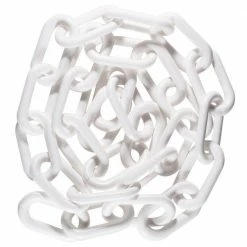 Mr. Chain 2 in. (#8, 51 mm) x 160 ft. Pail White Plastic Chain -Global Door Controls Shop mr chain chain 50001 p 4f 1000