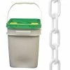 Mr. Chain 2 in. (#8, 51 mm) x 160 ft. Pail White Plastic Chain -Global Door Controls Shop mr chain chain 50001 p 64 1000