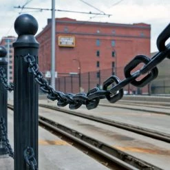 Mr. Chain 2 in. (#8, 51 mm) x 10 ft. Black Plastic Chain -Global Door Controls Shop mr chain chain 50003 10 31 1000