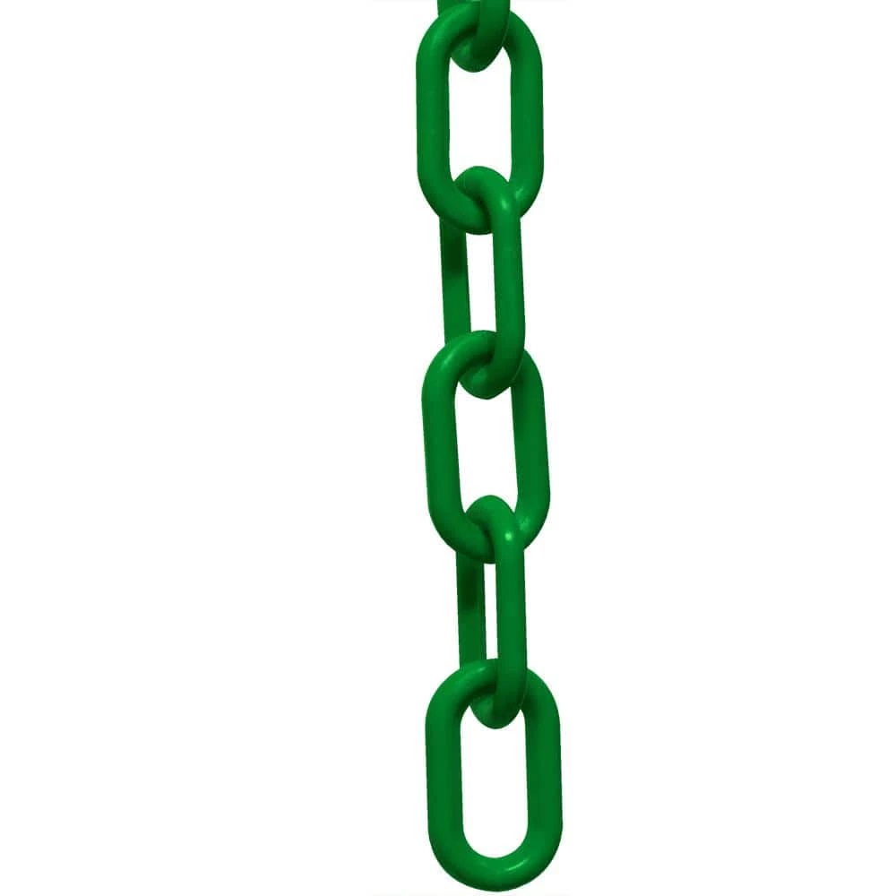 Mr. Chain 2 in. (#8 mm to 51 mm) x 50 ft. Plastic Chain in Green 3 Mr. Chain 2 in. (#8 mm to 51 mm) x 50 ft. Plastic Chain in Green