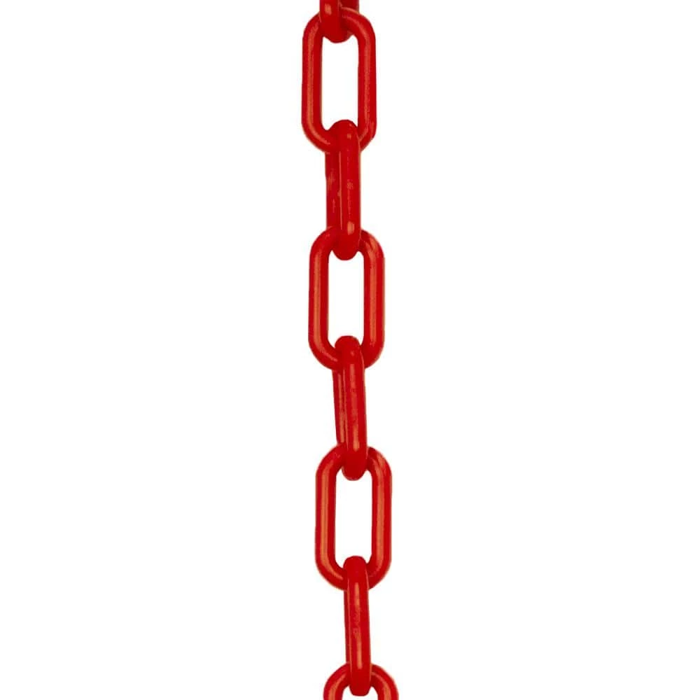 Mr. Chain 2 in. (#8, 51 mm) x 25 ft. Red Plastic Chain 3 Mr. Chain 2 in. (#8, 51 mm) x 25 ft. Red Plastic Chain