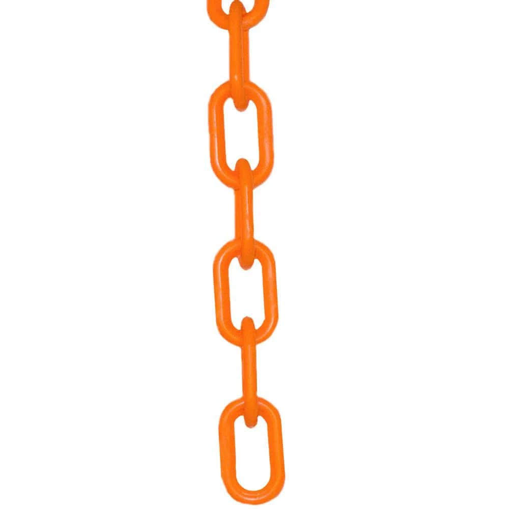 Mr. Chain 2 in. (#8, 51 mm) x 25 ft. Safety Orange Plastic Chain 3 Mr. Chain 2 in. (#8, 51 mm) x 25 ft. Safety Orange Plastic Chain