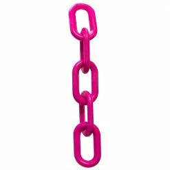 Mr. Chain 2 in. (#8 mm to 51 mm) x 100 ft. Plastic Chain in Magenta