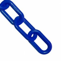 Mr. Chain 2 in. (#8 in. to 51 mm) x 25 ft. Traffic Blue Plastic Chain
