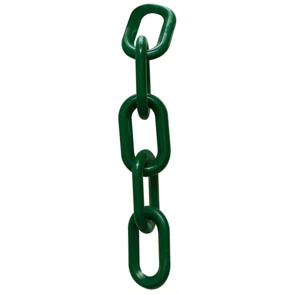 Mr. Chain 2 in. (#8 mm to 51 mm) x 100 ft. Plastic Chain in Evergreen 3 Mr. Chain 2 in. (#8 mm to 51 mm) x 100 ft. Plastic Chain in Evergreen