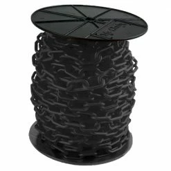 Mr. Chain 2 in. (#8, 51 mm) x 125 ft. Reel Black Plastic Chain