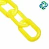 Mr. Chain 2 in. (54 mm) x 25 ft. Yellow Heavy-Duty Plastic Barrier Chain -Global Door Controls Shop mr chain chain 51002 25 64 1000