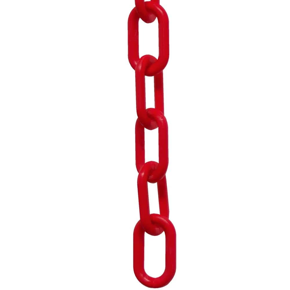 Mr. Chain 2 in. x 100 ft. Heavy-Duty Plastic Chain in Red 3 Mr. Chain 2 in. x 100 ft. Heavy-Duty Plastic Chain in Red