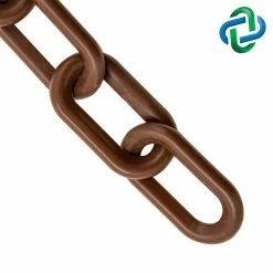 Mr. Chain 2 in. (54 mm) x 25 ft. Brown Heavy-Duty Plastic Barrier Chain