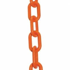 Mr. Chain 2 in. (#8, 51 mm) x 50 ft. HD Safety Orange Plastic Chain