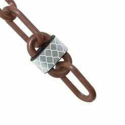 Mr. Chain 2 in. (#8,51 mm) x 100 ft. Brown Reflective Plastic Barrier Chain