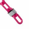Mr. Chain 2 in. (#8,51 mm) x 100 ft. Safety Pink Reflective Plastic Barrier Chain -Global Door Controls Shop mr chain chain 52025 100 64 1000